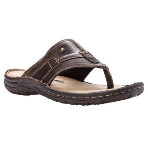 New Men\'s Propet JONAS coffee sandal